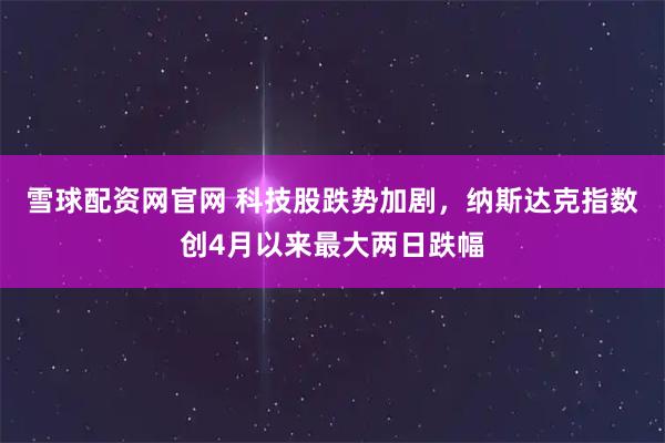 雪球配资网官网 科技股跌势加剧，纳斯达克指数创4月以来最大两日跌幅